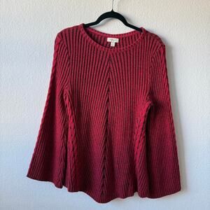 Vintage structured red and black
